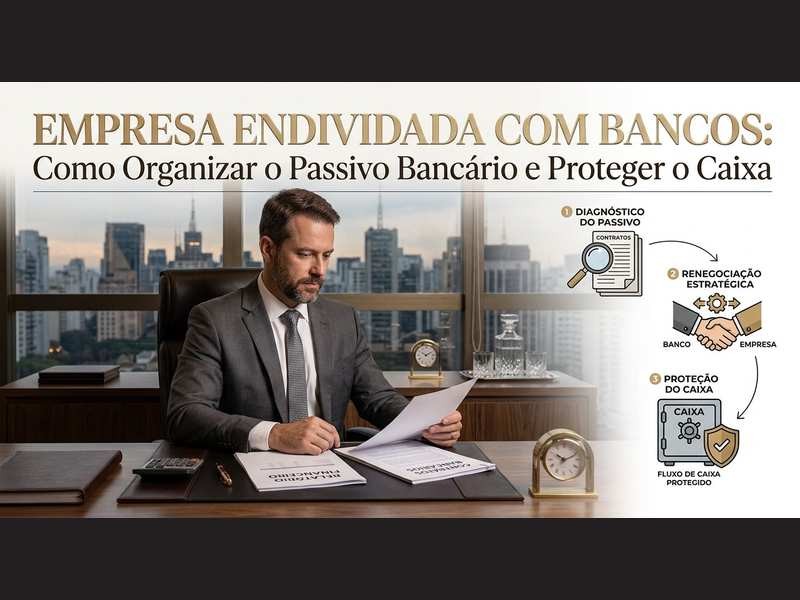 Empresa Endividada com Bancos:  Como Organizar o Passivo e Proteger o Caixa  Introdução